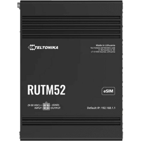 Teltonika RUTM52 WLAN-Router Gigabit Ethernet Dual-Band (2,4 GHz/5 GHz) 5G Schwarz
