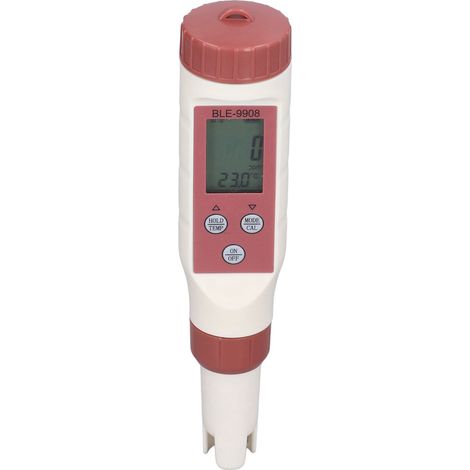 Testeur de pH mobile sans fil Bluetooth 4 en 1 : mesure du pH, du TDS, de la conductivité électrique et de la température. Synchronisation avec une application. Testeur de conductivité électrique. (1/5)