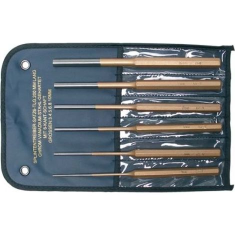 Accessoire machine BGS chasse-goupilles acier trempé 6 pièces