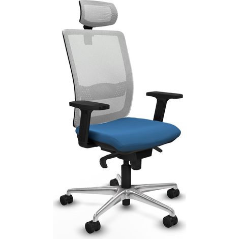 Sedia da ufficio piqueras y crespo Haches bianco alluminio (1/2)