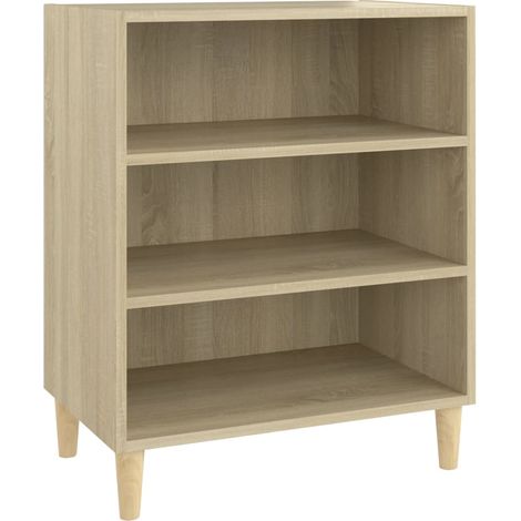 Buffet,Bahut,Meuble de Rangement chêne sonoma 57x35x70 cm bois d'ingénierie CFW71454 (1/5)