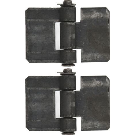 Charnière bout à bout de porte 106X75 5mm, roulement à souder sur charnières pour remorque, 2 pièces (1/5)