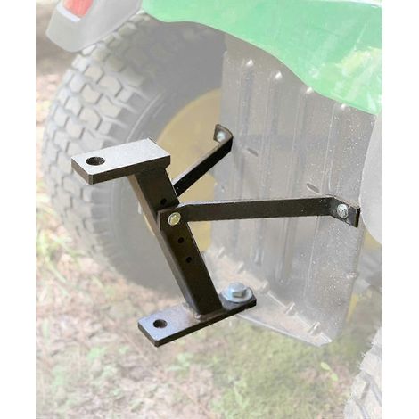 Attelage de remorque pour tondeuse à gazon, tracteur de jardin, construction robuste en fer, compatible avec John Deere, Ariens, Cub Cadet, Poulan Pro et Husky. (1/5)