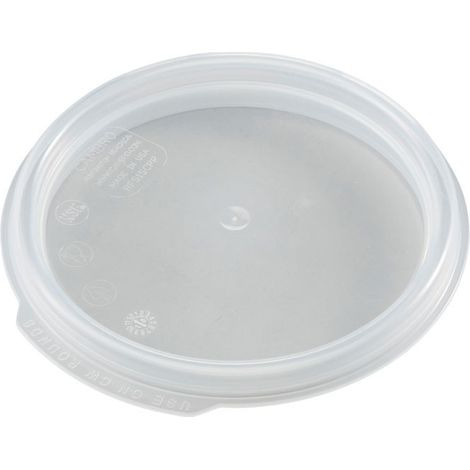 Couvercle hermétique pour boîte - Ø 15.4 cm - Translucide - Lot de 12 - Cambro