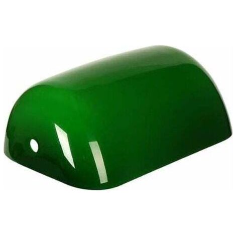 QORVA-Remplacement Glass Bankers Couverture de l'abat-jour pour lampe de bureau (vert)