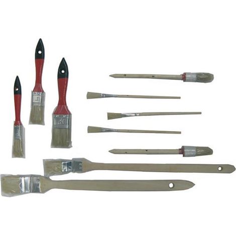 Pennelli piatti set 10 pz.
