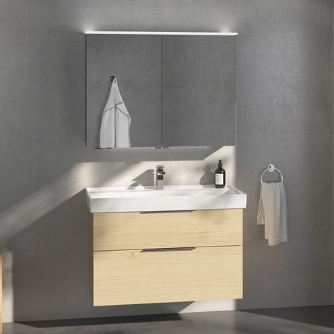 Villeroy & Boch Taro Waschtisch mit Unterschrank und LED-Spiegelschrank 100 cm (1/5)