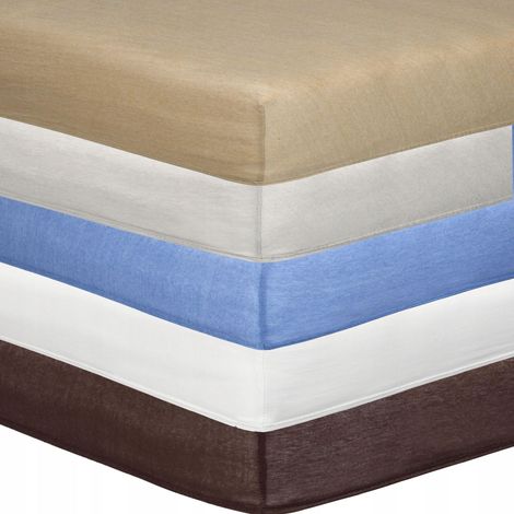 Jersey-Spannbettlaken 160x200 cm, Parylux bis 20 cm, 5 Farben Blau