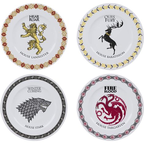 ABYSTYLE - Il Trono di Spade - Set di 4 piatti - Emblemi famiglie (1/5)