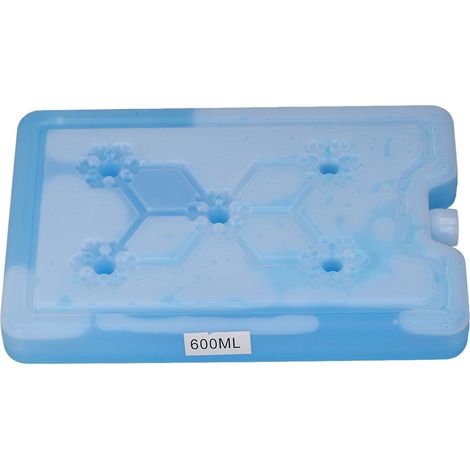 Glacière portable d'extérieur pour pique-nique, camping et voyages, avec bloc réfrigérant réutilisable de 600 ml. (1/5)