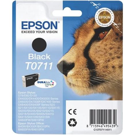 Cartouche Epson T0711 noire pour imprimante jet d'encre