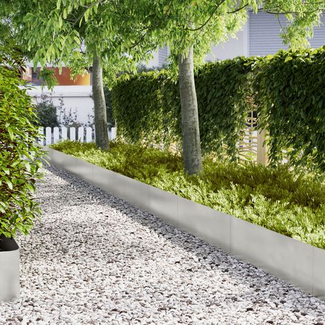 Rasenkanten 30 pcs Silber 100 x 0,05 x 30 cm Edelstahl vidaXL (1/5)