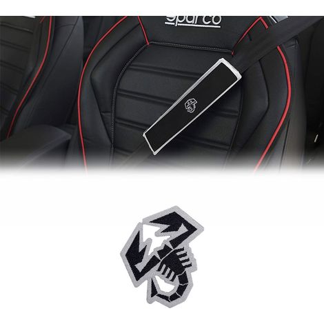 Toppa Adesiva Ufficiale Abarth Scorpione per Copri Cintura - Dimensione: 45 x 50 MM
