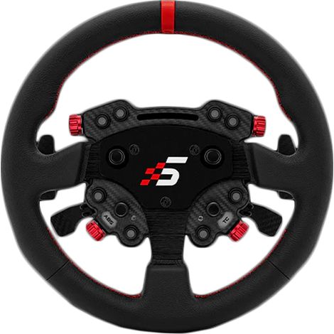 Volante Simagic GT de 330 mm tipo R, buje GT Pro (K), QR50, cuero, S207 (1/2)