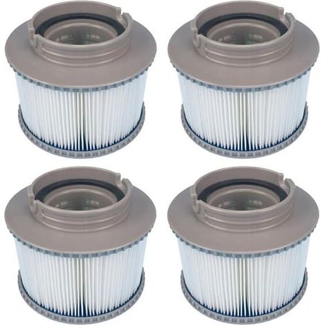 Filtre de piscine - Cartouche filtrante MSPA FD2089 - Filtre pour piscine gonflable - Lot de 4 (1/5)