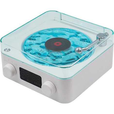Lecteur de Musique, Enceinte Bluetooth Vintage, Tourne-Disque rétro Bluetooth, idéal pour la décoration et Les mélomanes (1/5)