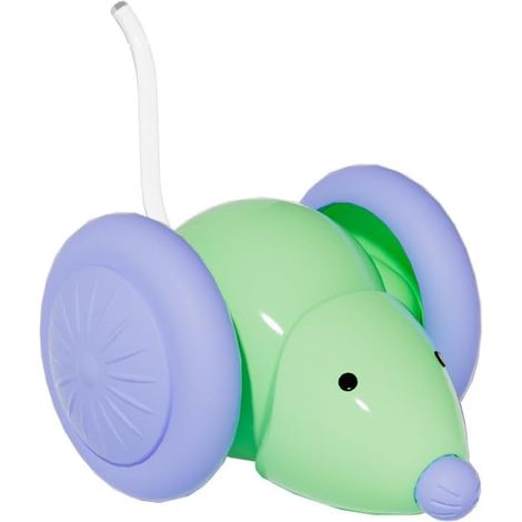 Questa macchinina interattiva a forma di topo, con motore per gatti, è un giocattolo semovente su ruote, realizzato in plastica ABS, perfetto per intrattenere i felini in casa. Compatta e ideale per i