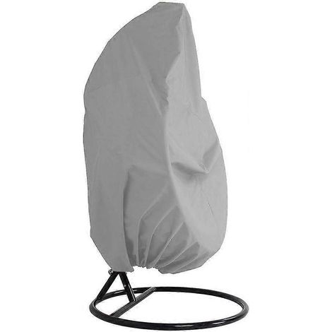 Housse imperméable pour fauteuil suspendu en rotin tressé - Housse de protection pour fauteuil œuf - Housse en polyester Oxford 210D avec revêtement PVC (1/5)