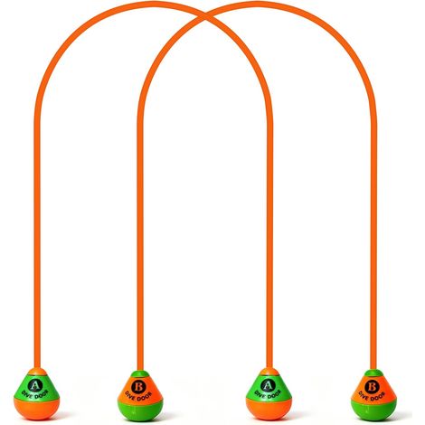2 Pièces Jouets de Plongée, 2.5M Piscine Anneaux de Plongée, Jeux Piscine Enfant, pour Divertissements sous - Marin et Entraînement d'apnée (1/5)