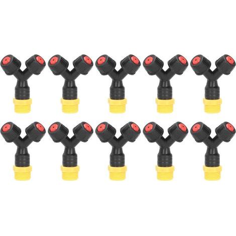 Lot de 10 buses de brumisation avec connecteur mâle G1/2 pour l'irrigation agricole et de jardin- (1/5)