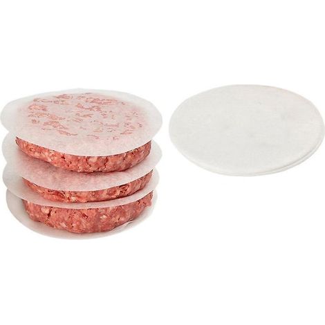 11cm 200 Feuilles De Papier Sulfuris, Papier Cuisson Rond Pour Parfaits Burgers, Hamburgers, Cheeseburgers, Fricadelles, Boulettes, Pole, Barbecue (1/5)