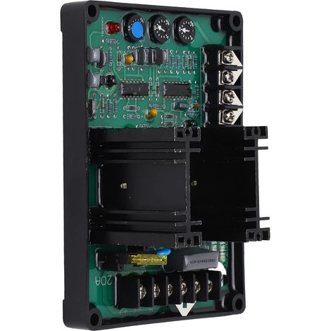Automatisches Spannungsreglermodul (AVR) 180 bis 240 V AC, einphasig, 6 A Dauerstrom, 20 A Spitzenstrom für bürstenlose Generatoren 220 V, 380 V, 400 V AC mit 50/60 Hz-Auswahl (1/5)