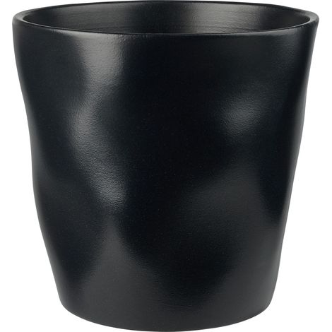 Mömax Übertopf Cashmere Schwarz matt