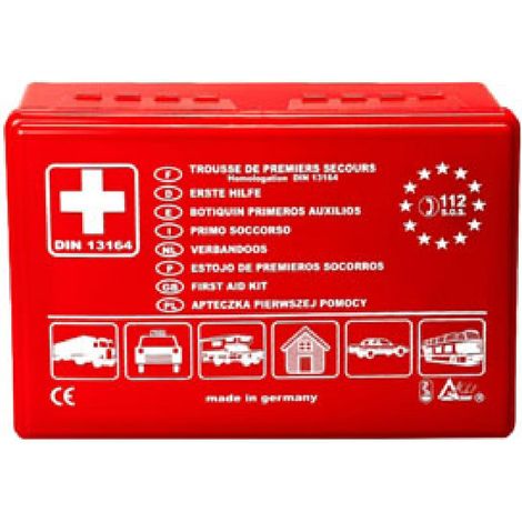 Coffret de premiers secours norme DIN 13164