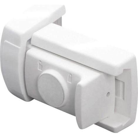 Verrou pour Portes et Fenêtres, 1 pièce, 45 x 80 x 34 mm, Blanc (1/4)