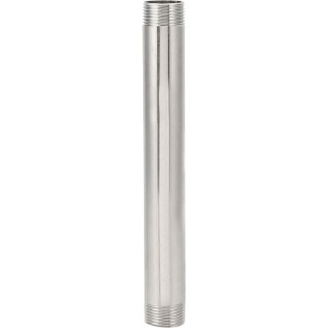 Stainless Steel Male Thread Screwed Pipe Nipple Connector Adapter Pipe Fittings 20cmG3/4 Male Thread Extension Rod 20cm