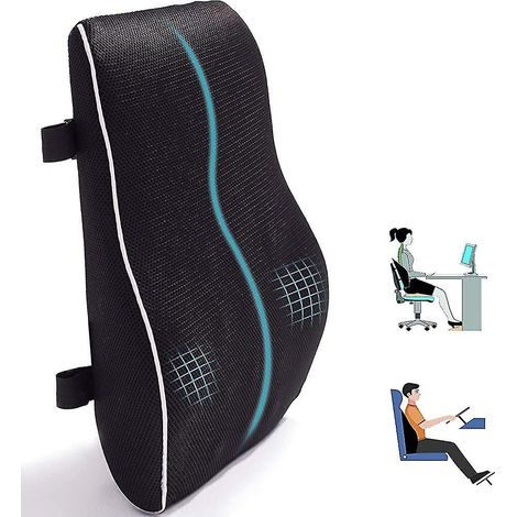 Lumbar Support Pillow For Office Chair Car Memory Foam Back Cushion For Back (1/5)