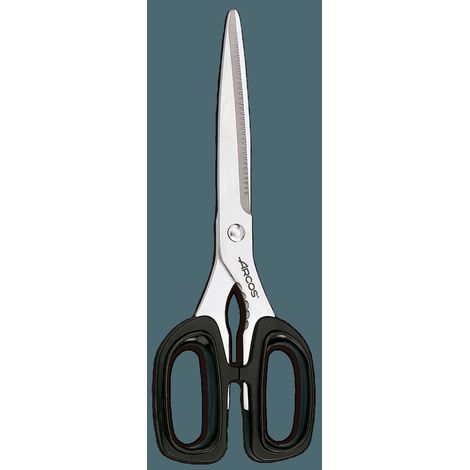 Forbici da cucina Arcos 185901 in acciaio inox e mango nero Polipropilene 220 mm in blister.