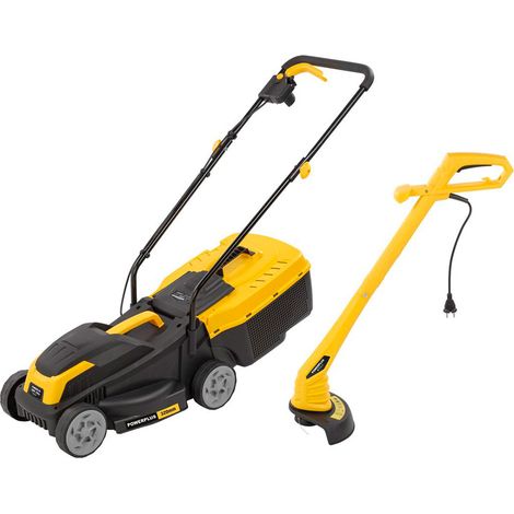 Powerplus POWXG62205T Elektrischer Rasenmäher grün 1300W