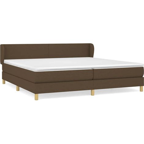 Maison Exclusive - Boxspringbett mit Matratze Dunkelbraun 200x200 (1/5)