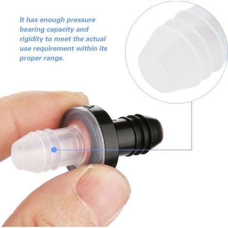 Clapet anti-retour 10 mm 3/8" pour air, gaz, liquides (coque PP, joint silicone) (1/5)