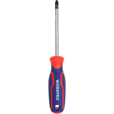 Cacciavite Workpro ph2 punta magnetica manico ergonomico 100mm (1/2)