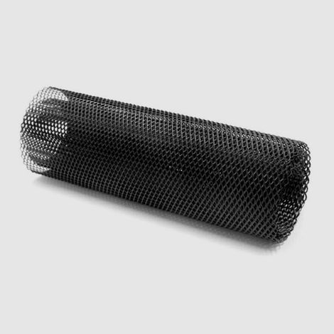 Grille de pare-chocs avant de voiture en aluminium découpable 33x100 cm, écran de grille automobile noir avec boîte scellée pour modification de voiture (1/5)