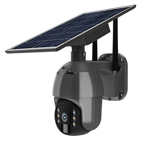 V-TAC Smart VT-11024-WIFI Telecamera speed dome IP PT WiFi Full HD 1080p 3.6mm autoalimentata con pannello solare, sensore PIR e audio IP65 - sku 11617 (1/5)