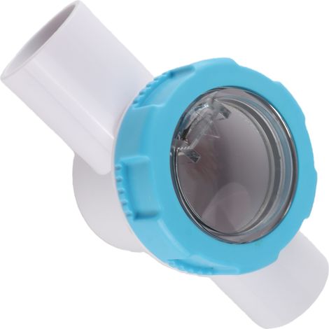 Vanne 50 mm G1 1/2 à deux voies ou unidirectionnelle avec tube réflecteur transparent pour filtres de piscine (1/5)