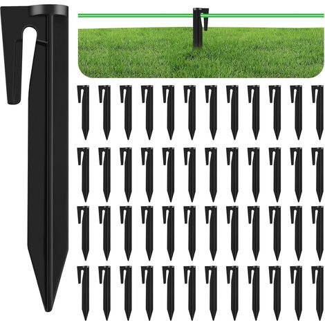 Ensemble de 200 clous de fixation pour câble de tondeuse à gazon - piquets de fixation pour ligne de délimitation de pelouse (1/5)