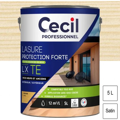 Lasure Toutes Essences de Bois LX TE Incolore 5L CECIL PROFESSIONNEL
