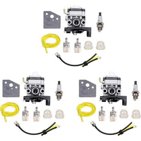 Adecuado para juntas de carburador de 3 pulgadas, bujías y conjuntos de líneas de combustible aplicable a los motores GX25, GX35, GX 25 35, HHT35, HHT35S y FG110. (1/3)