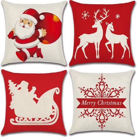 Taie d'oreiller en coton et lin,imprimée d’une fleur colorée,pour coussin de canapé,coussin GROOFOO (1/5)