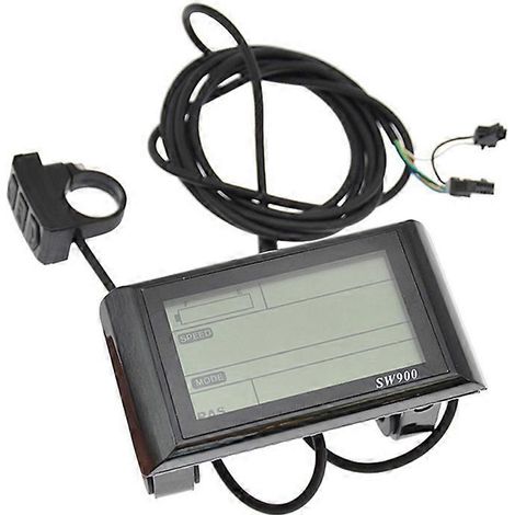 Compteur de vitesse filaire pour vélo électrique SW900 avec écran LCD 24-72 V et tableau de codes. (1/4)