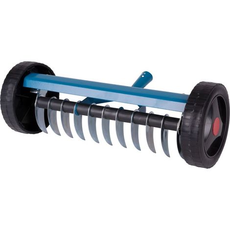 Rasenlüfter Strend Pro R152W, 11 Zähne, Vertikutierer gegen Unkraut, mit Rädern, ohne Stiel