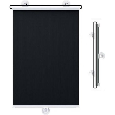 Stores enrouleurs occultants - 45 x 125 cm Pour la maison - Protection solaire pour fenêtre avec ventouses - Tissu d’ombrage - Tissu de store (1/5)