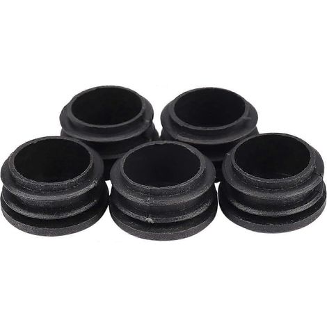 Embout de tube rond en plastique noir Juwaacoo de 35 mm de diamètre pour volets de 35 mm de diamètre (1/5)