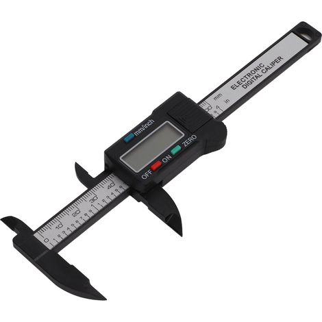 Pied à coulisse numérique mini LED 0-100 mm, en plastique léger, portable, facile à utiliser, pratique et durable