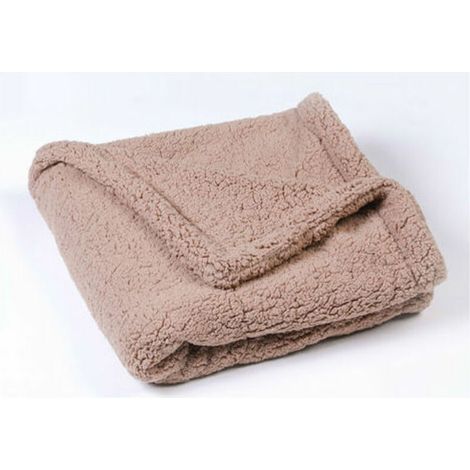 Couverture pour chien en polaire, couverture pour animaux de compagnie douce lavable, couverture pour chat, coussin pour chiot, lit pour animal de compagnie (chameau, 80 60 CM) (1/5)