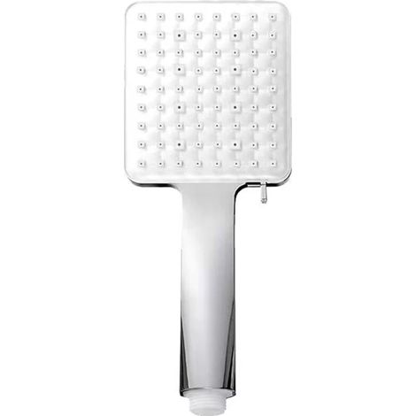 Pommeau de douche, grand carré, commande à une main, haute pression, 6 modes de douche, chromé 1 pièce (1/4)